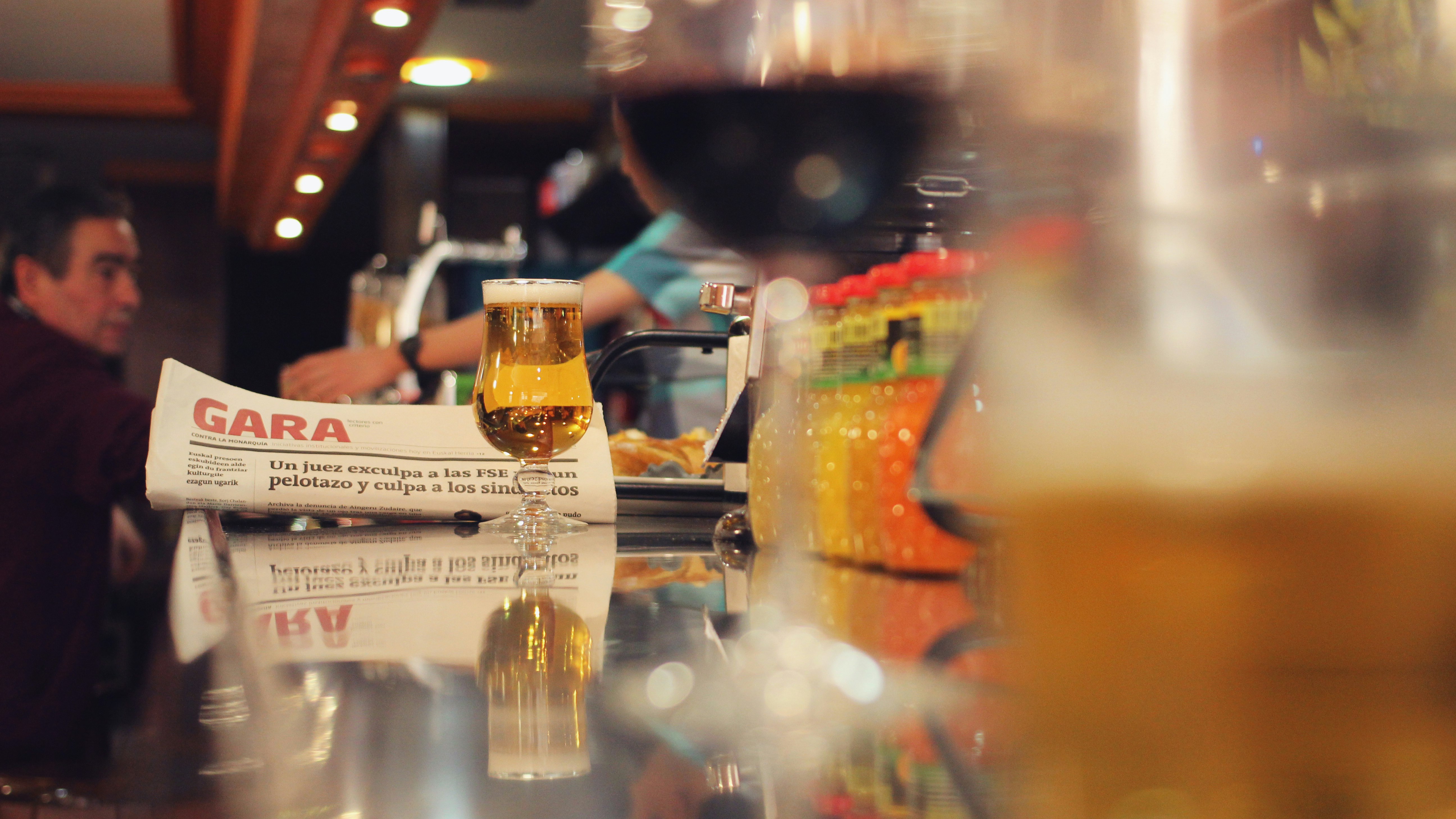 clear glass bottles on table